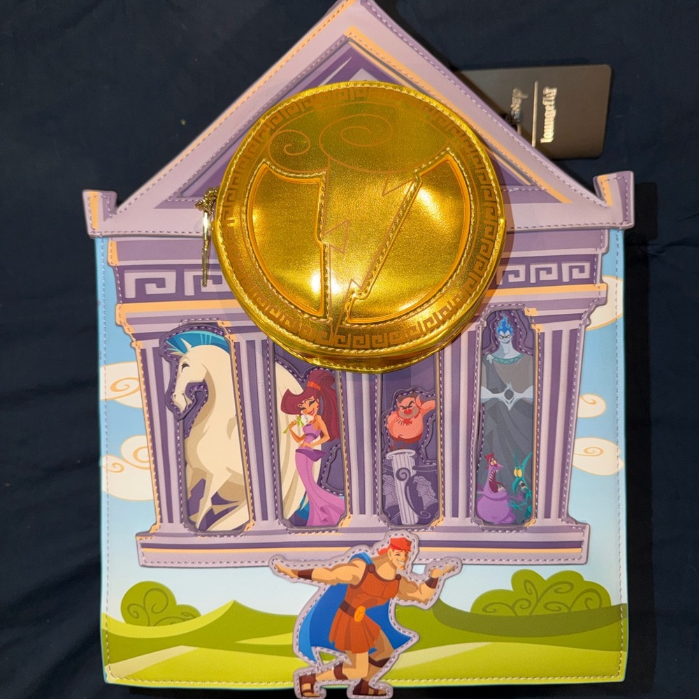 Hercules loungefly Disney mini Backpack nwt